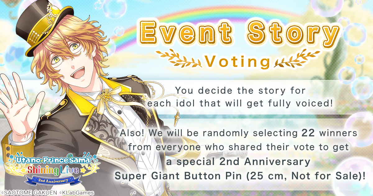 Event Story Voting Utano Princesama Shining Live 2nd Anniversary