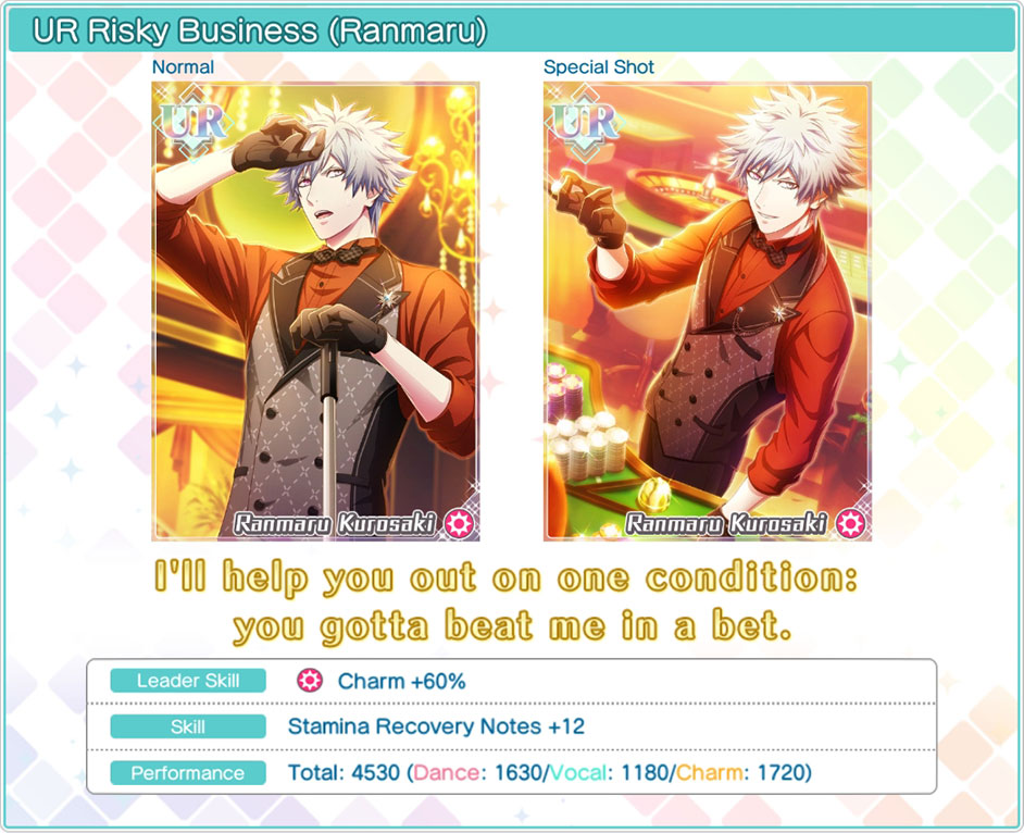 UR Risky Business Ranmaru